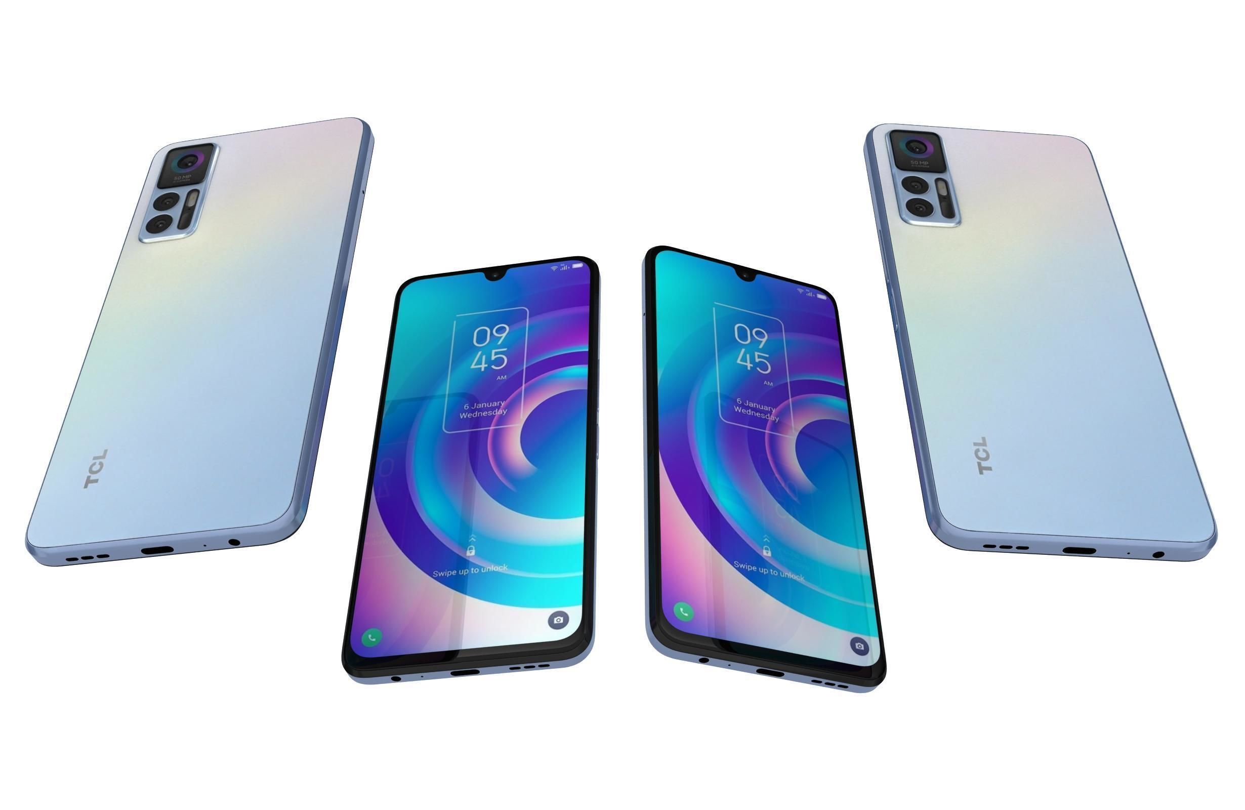 TCL 30 5G Black And White 3D model_25