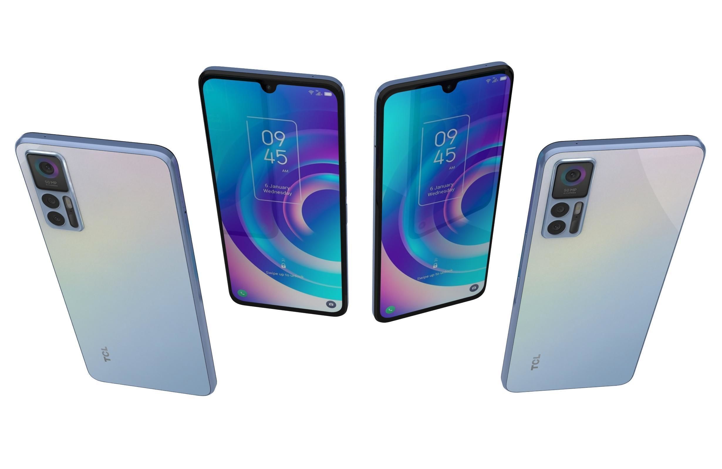 TCL 30 5G Black And White 3D model_23