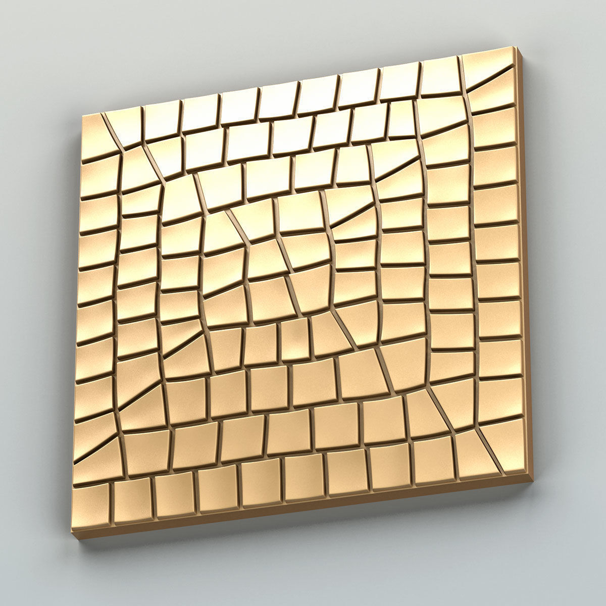 Wall panel 033 3D model_4