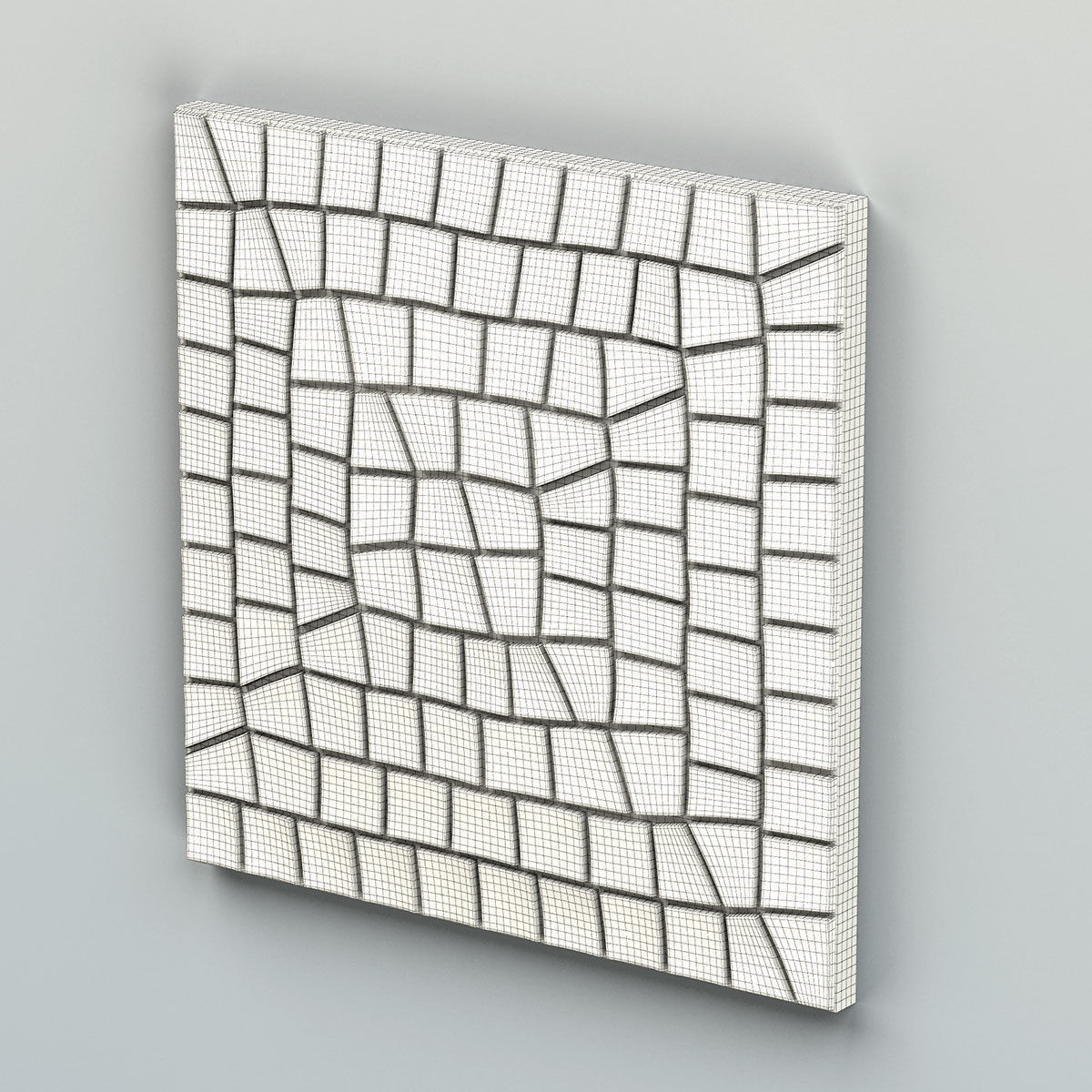 Wall panel 033 3D model_7