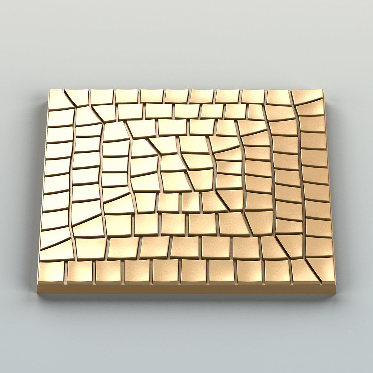 Wall panel 033 3D model_3