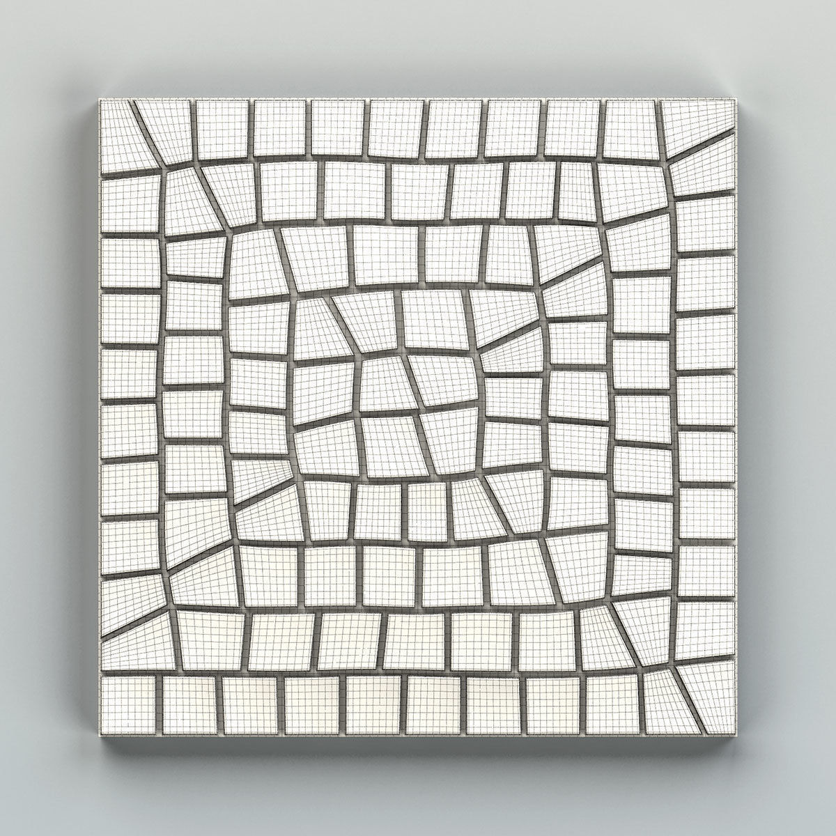 Wall panel 033 3D model_6