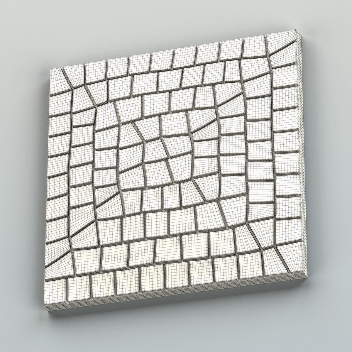 Wall panel 033 3D model_8