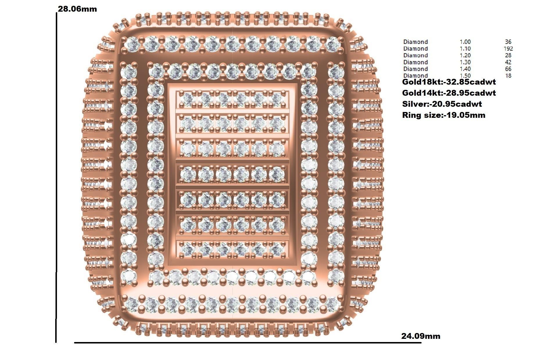 Men Ring-07 3D print model_8