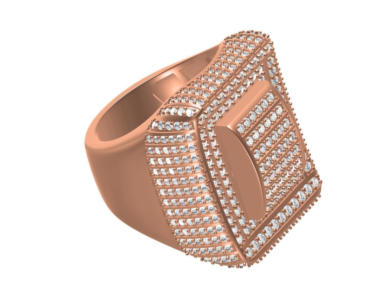 Men Ring-07 3D print model_4