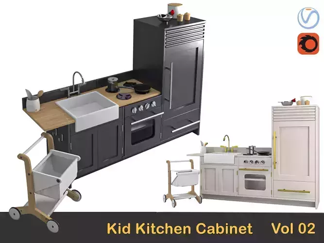 Kid Kitchen Cabinet 02