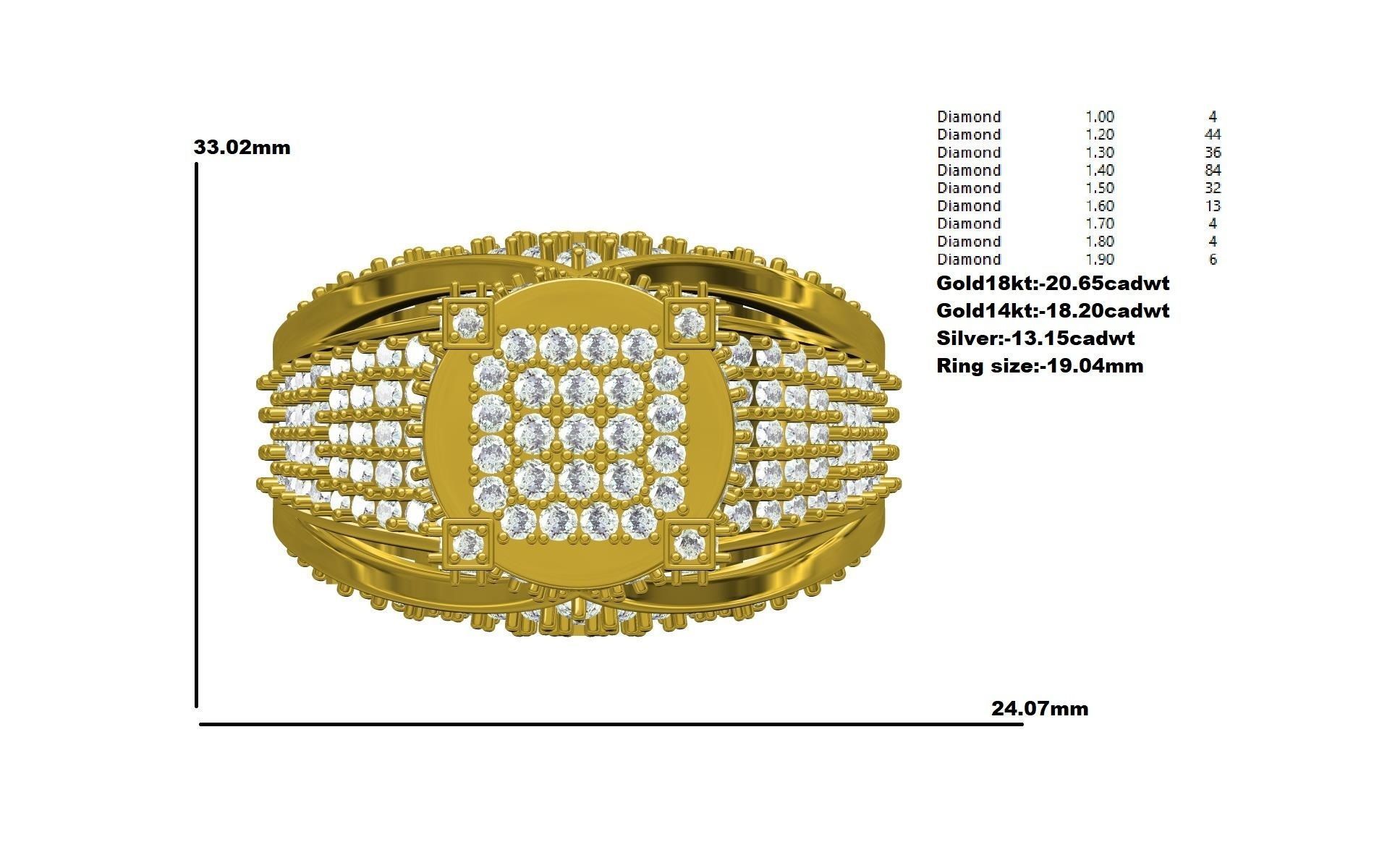 Men Ring-10 3D print model_10