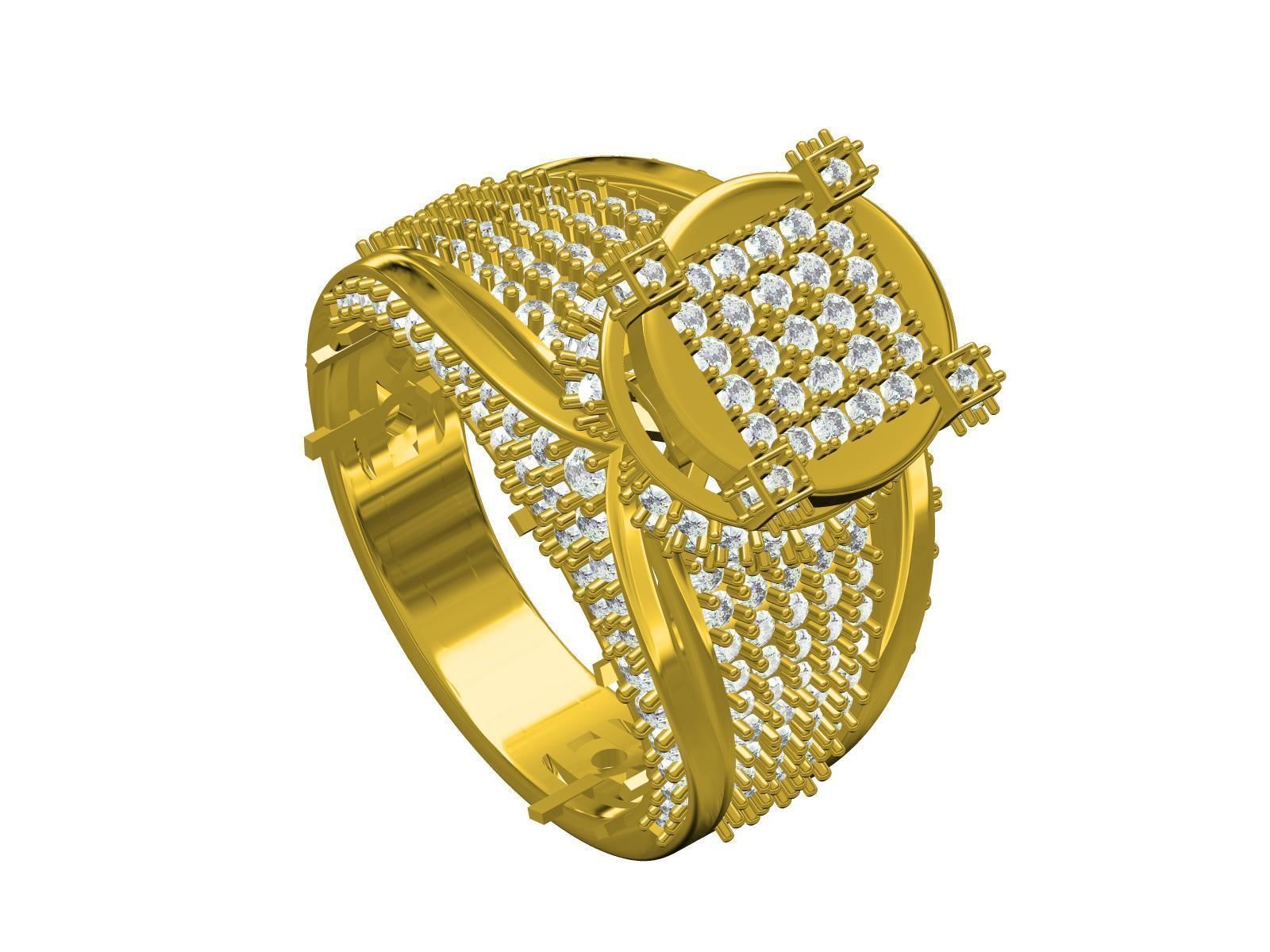 Men Ring-10 3D print model_6