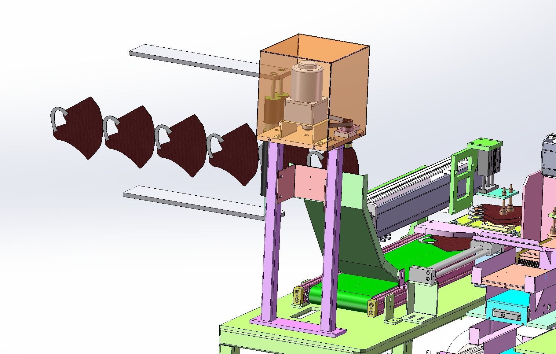 Mask bagging machine  3D model_4