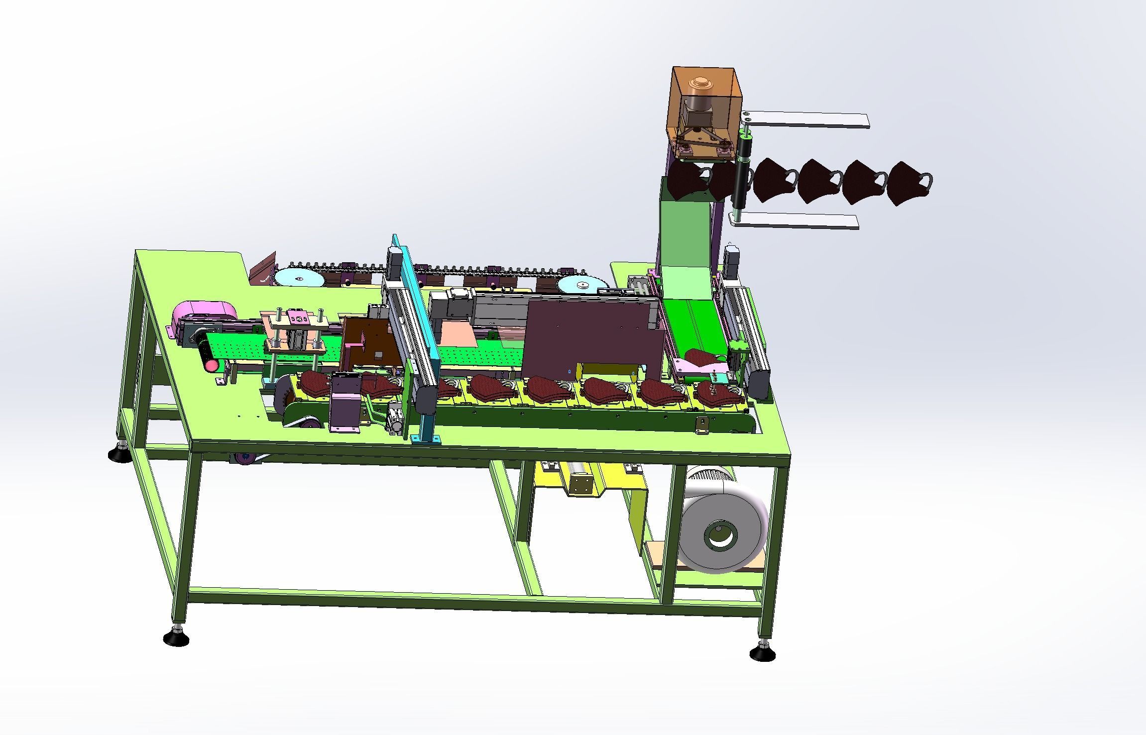 Mask bagging machine  3D model_3