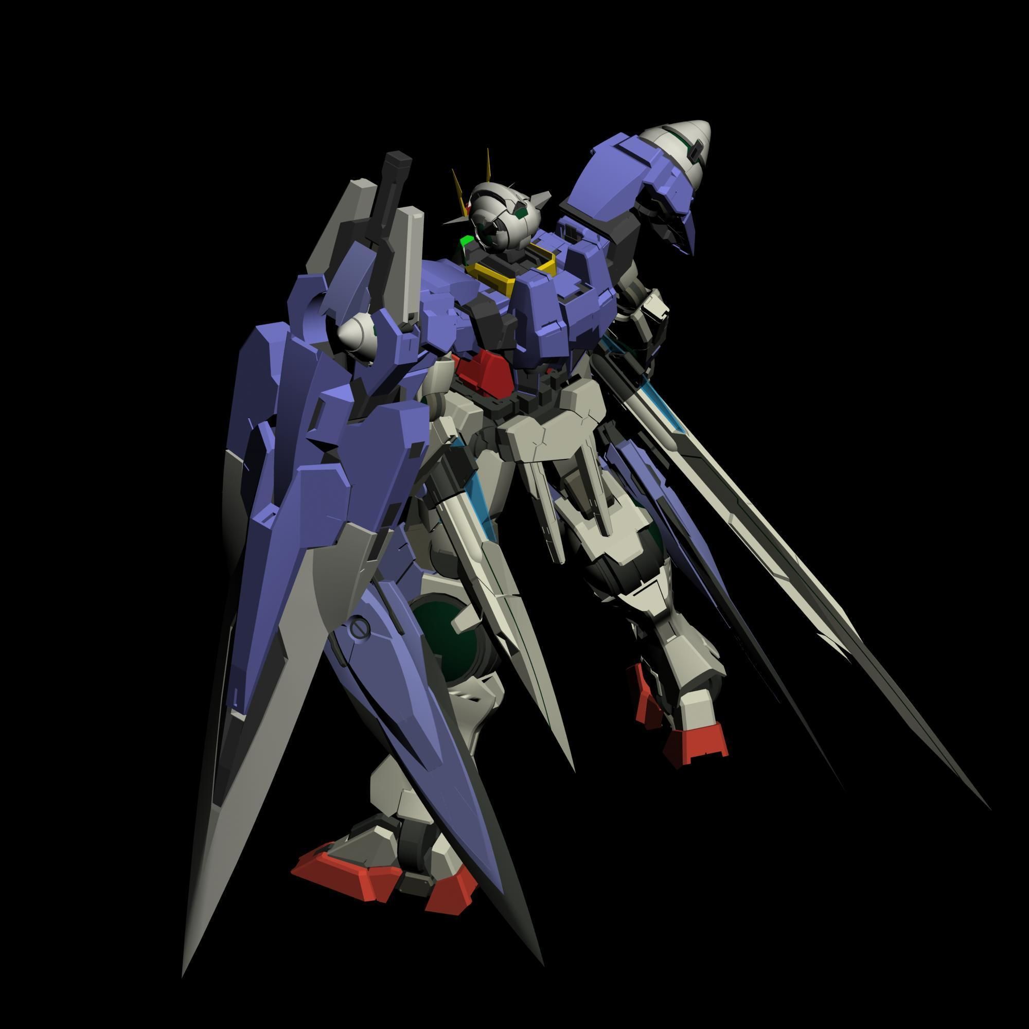 00 Gundam Seven Sword 3D model_11