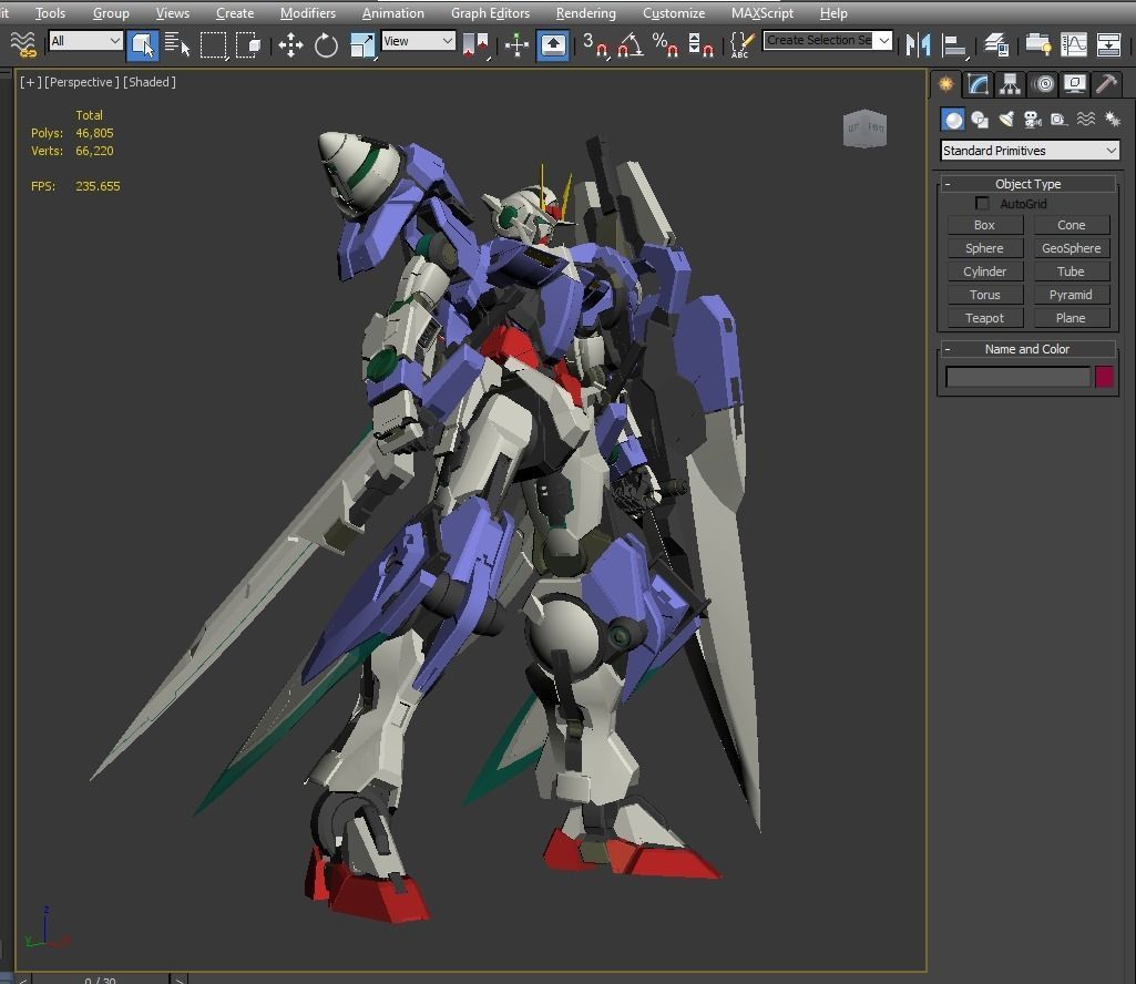 00 Gundam Seven Sword 3D model_6