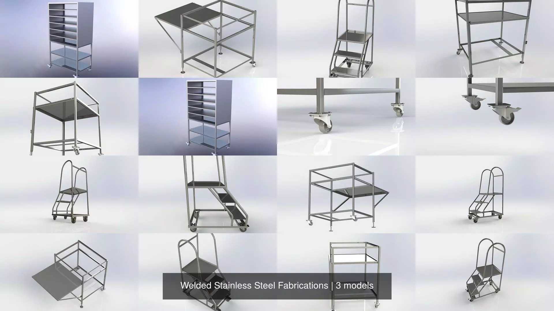 Welded Stainless Steel Fabrications 3D Model Collection_0