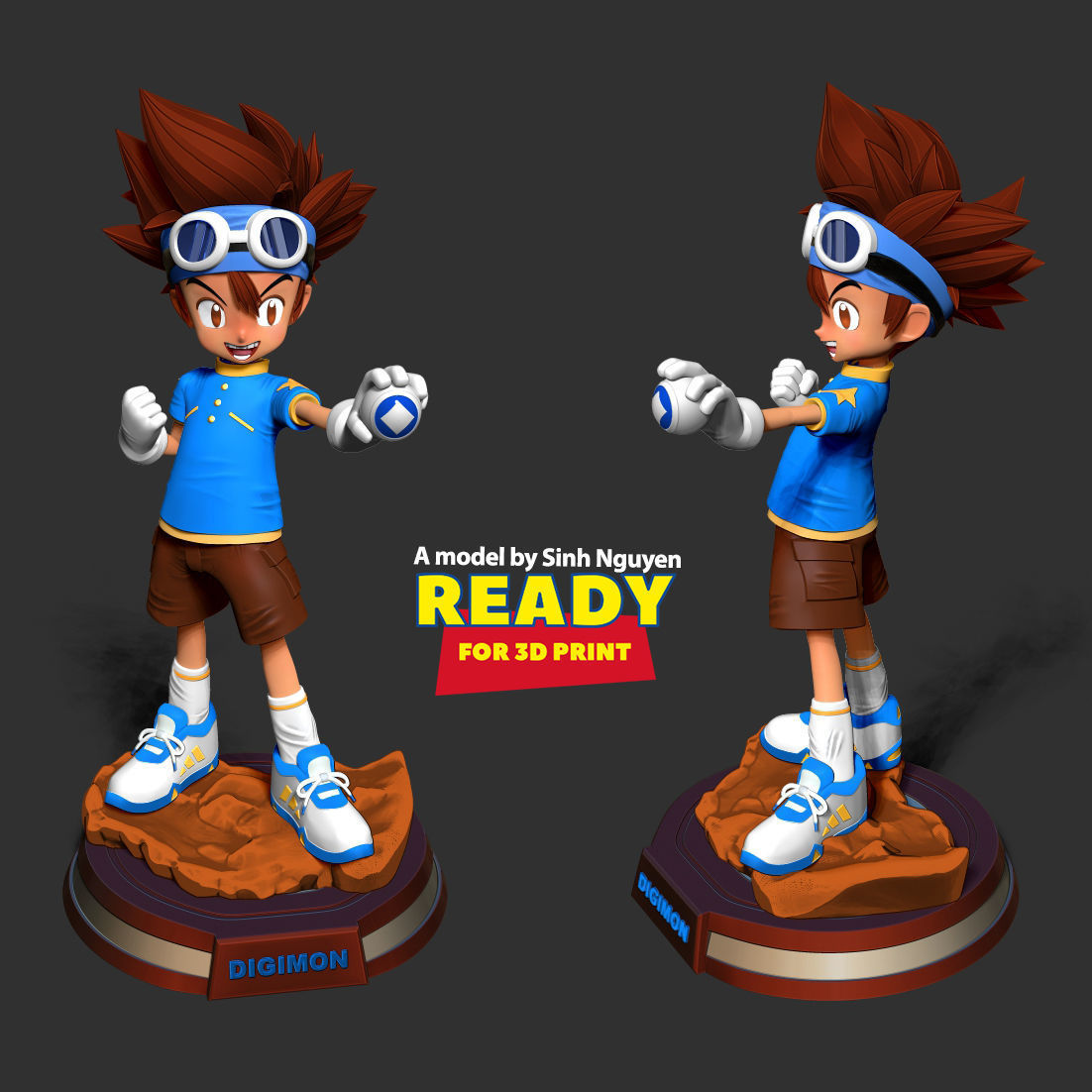 Taichi Yagami - Digimon Fanart 3D print model_3
