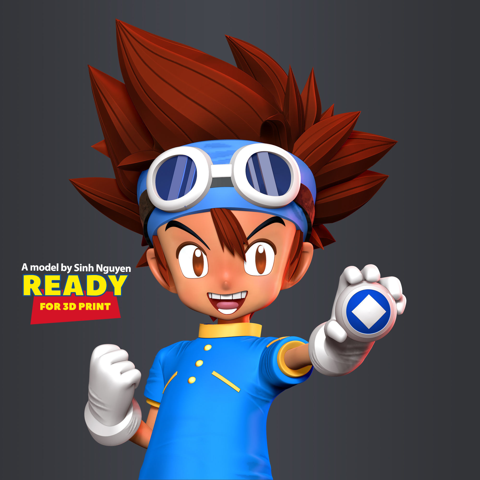 Taichi Yagami - Digimon Fanart 3D print model_5
