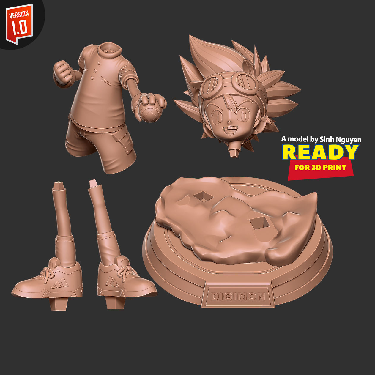 Taichi Yagami - Digimon Fanart 3D print model_2