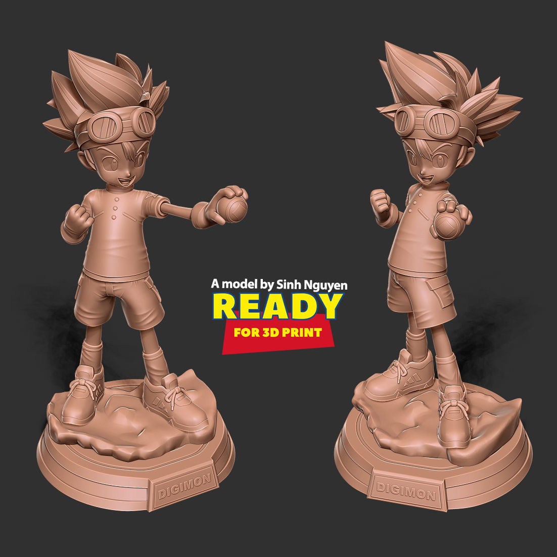 Taichi Yagami - Digimon Fanart 3D print model_4