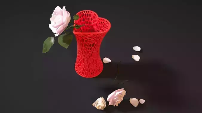 Heart Vase 3D print model