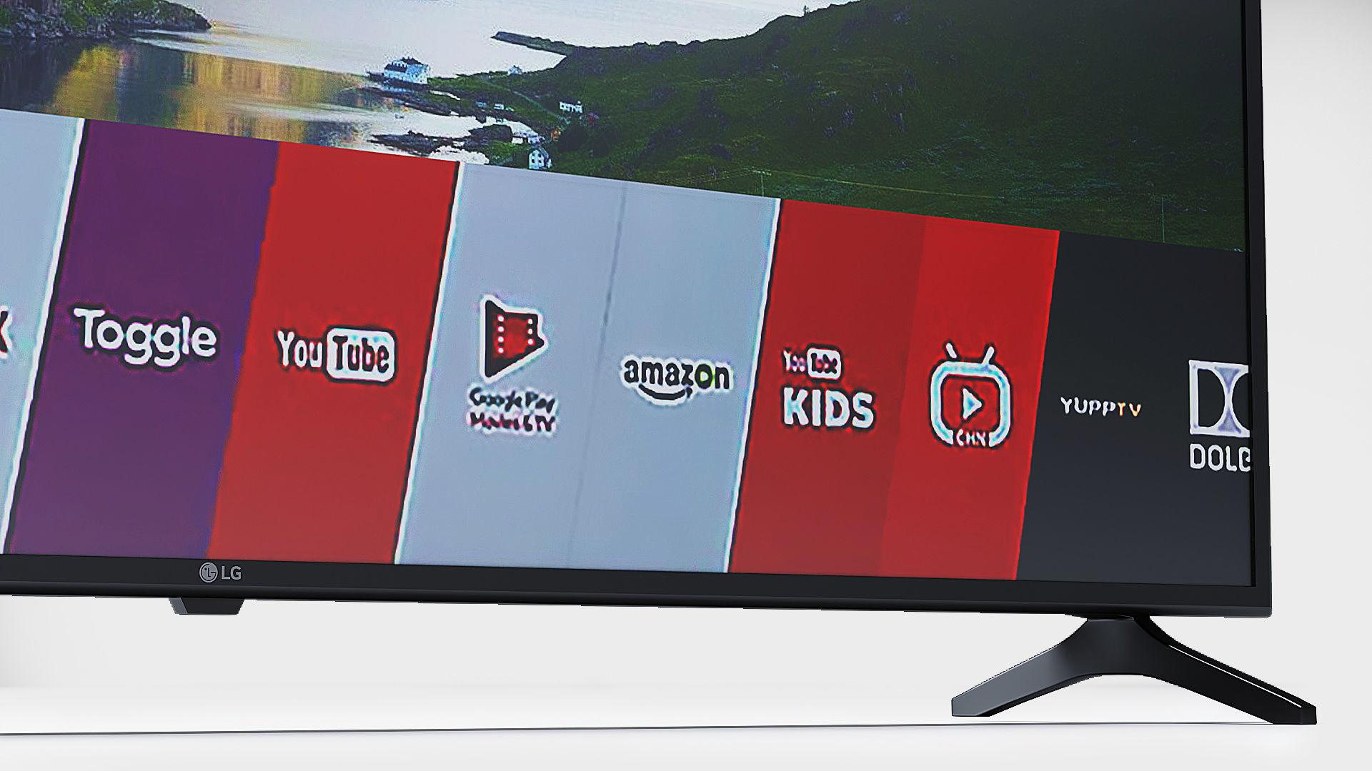 LG 49 Inch Class 4K HDR Smart LED TV Low-poly 3D model_3