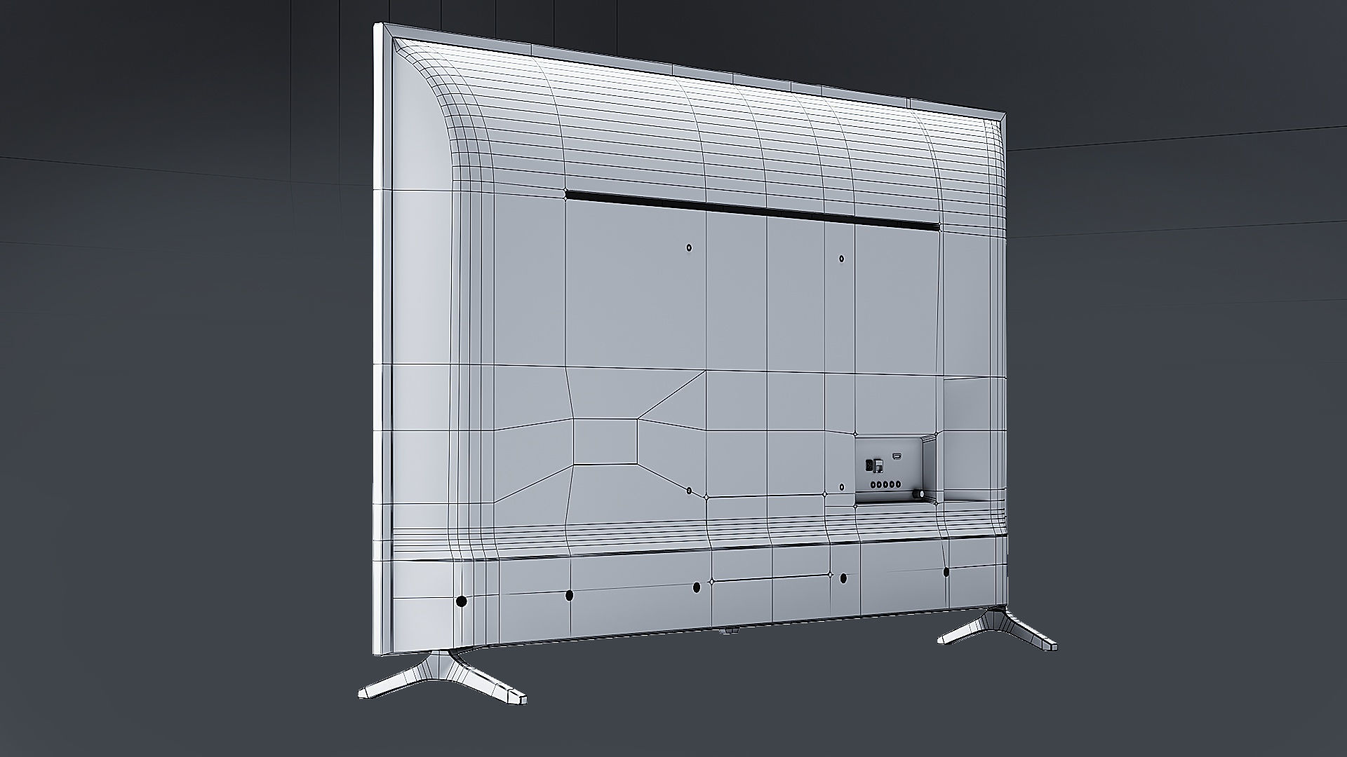 LG 49 Inch Class 4K HDR Smart LED TV Low-poly 3D model_10