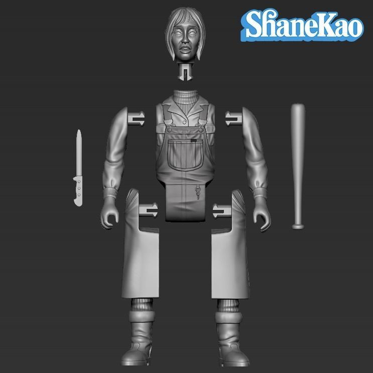 The Shining Wendy Torrance Retro style Action FIgure Kenner 3D print model_3