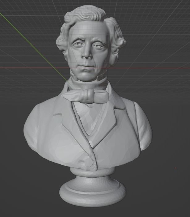 Lewis Carroll 3D print model_20