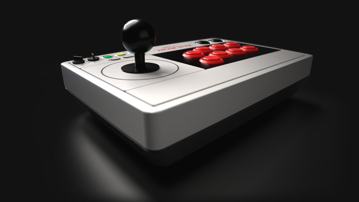 Arcade Fight Stick 8Bitdo 3D model_3