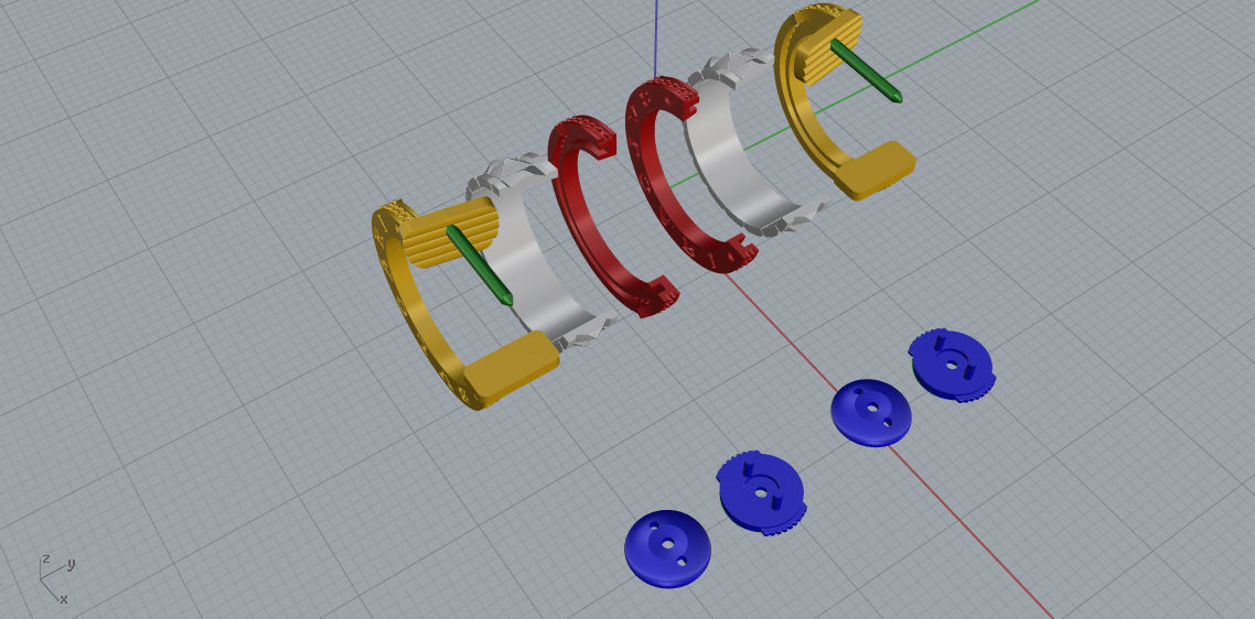 Earrings BuLGARI 3d print model D22 3D print model_12