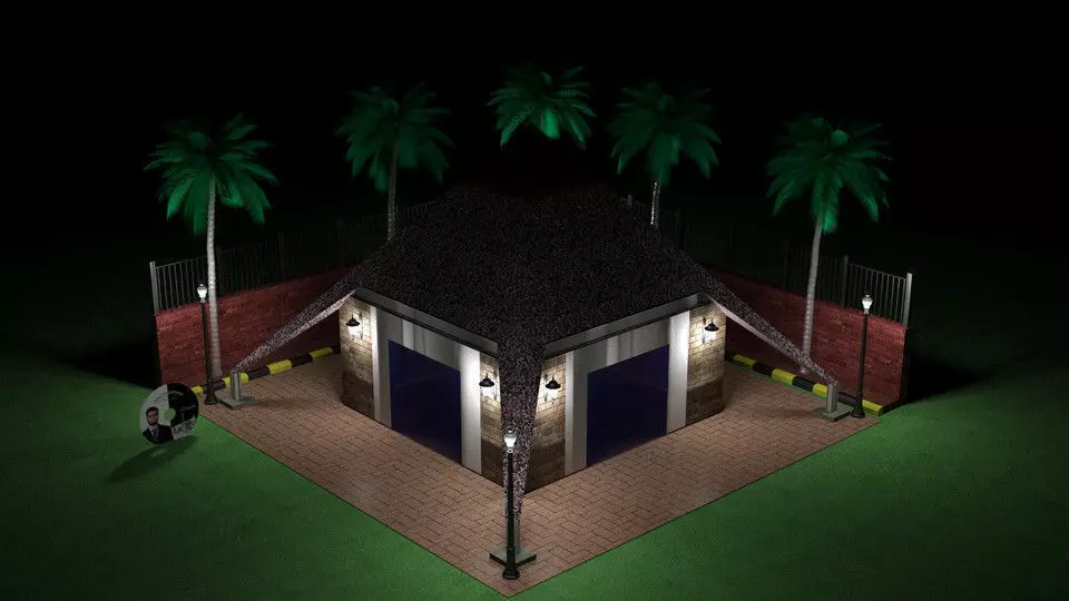 3D Pyramid Shop Free 3D model