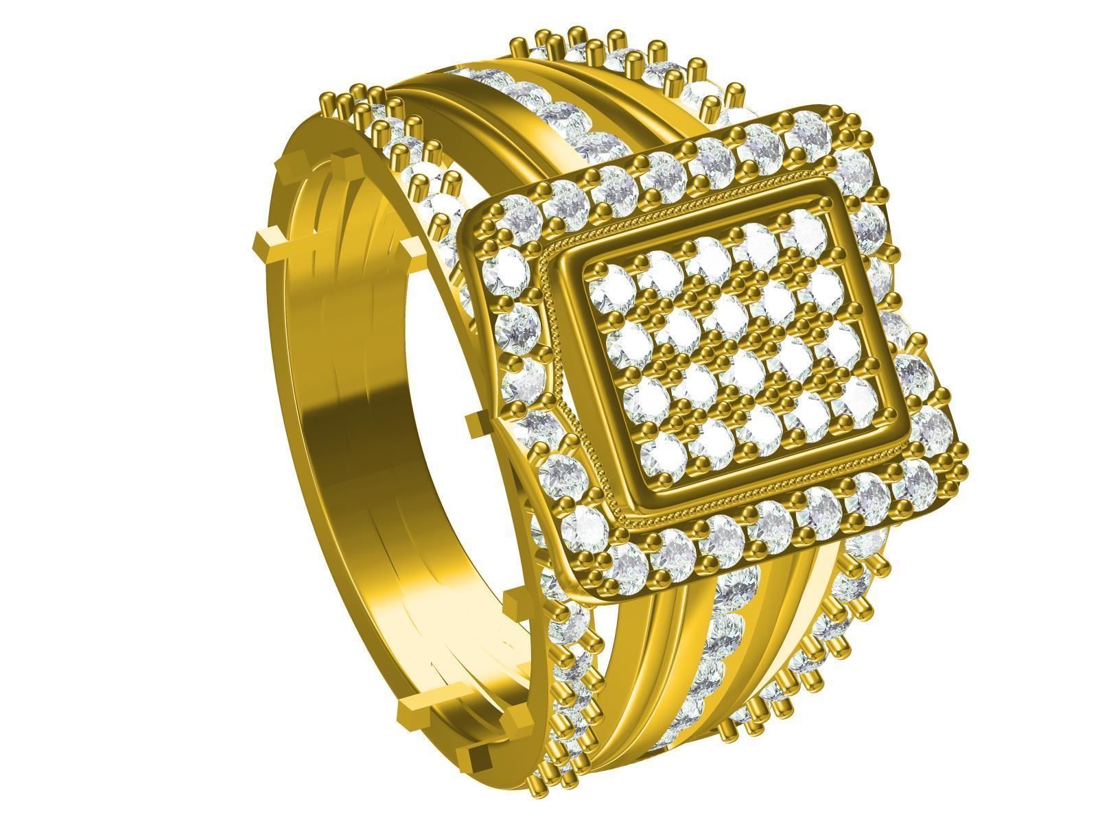 Men ring-13 3D print model_8