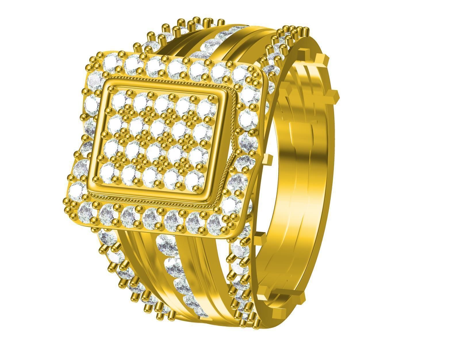 Men ring-13 3D print model_1