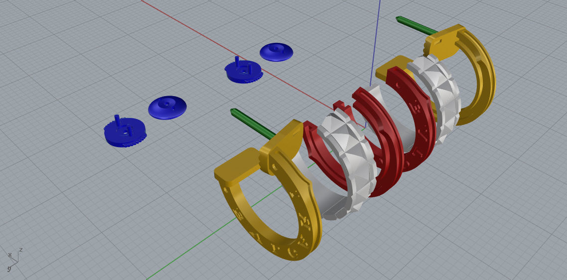 Earrings BuLGARI 3d print model D23 3D print model_12