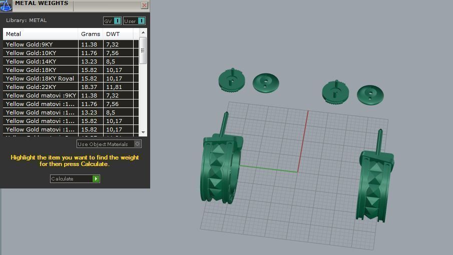 Earrings BuLGARI 3d print model D23 3D print model_5