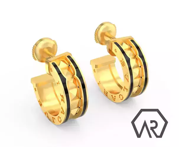 Earrings BuLGARI 3d print model D23