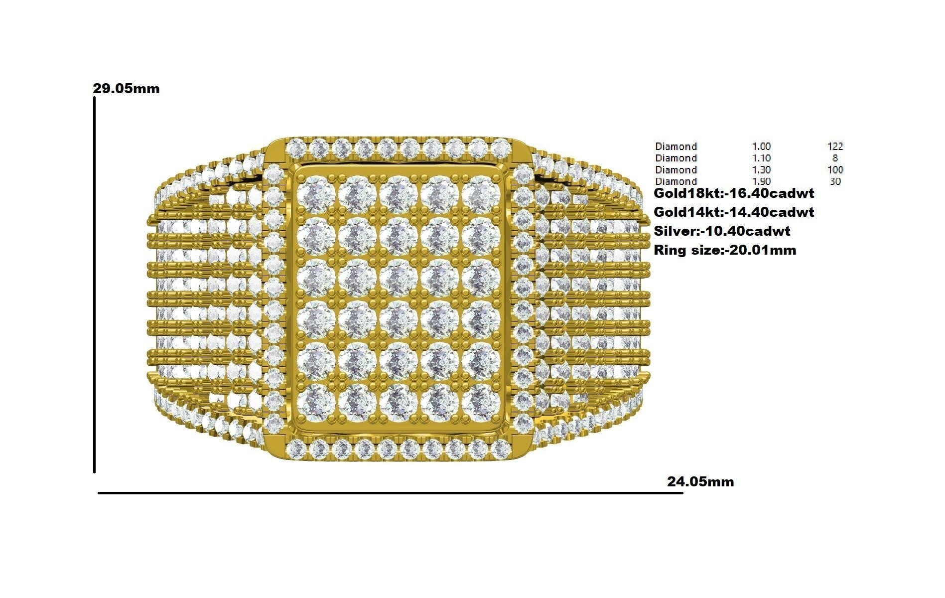 Men Ring-15 3D print model_9