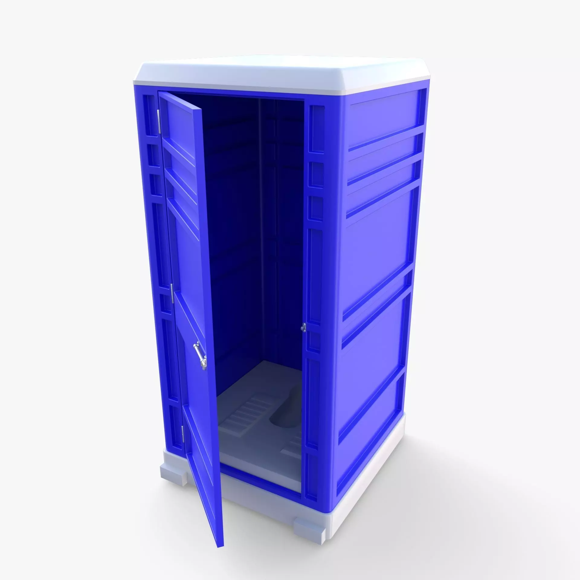 Portable toilet v1 3D model_0