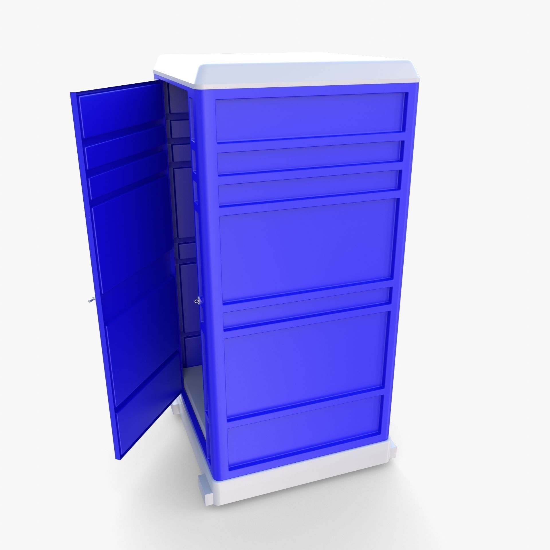 Portable toilet v1 3D model_1