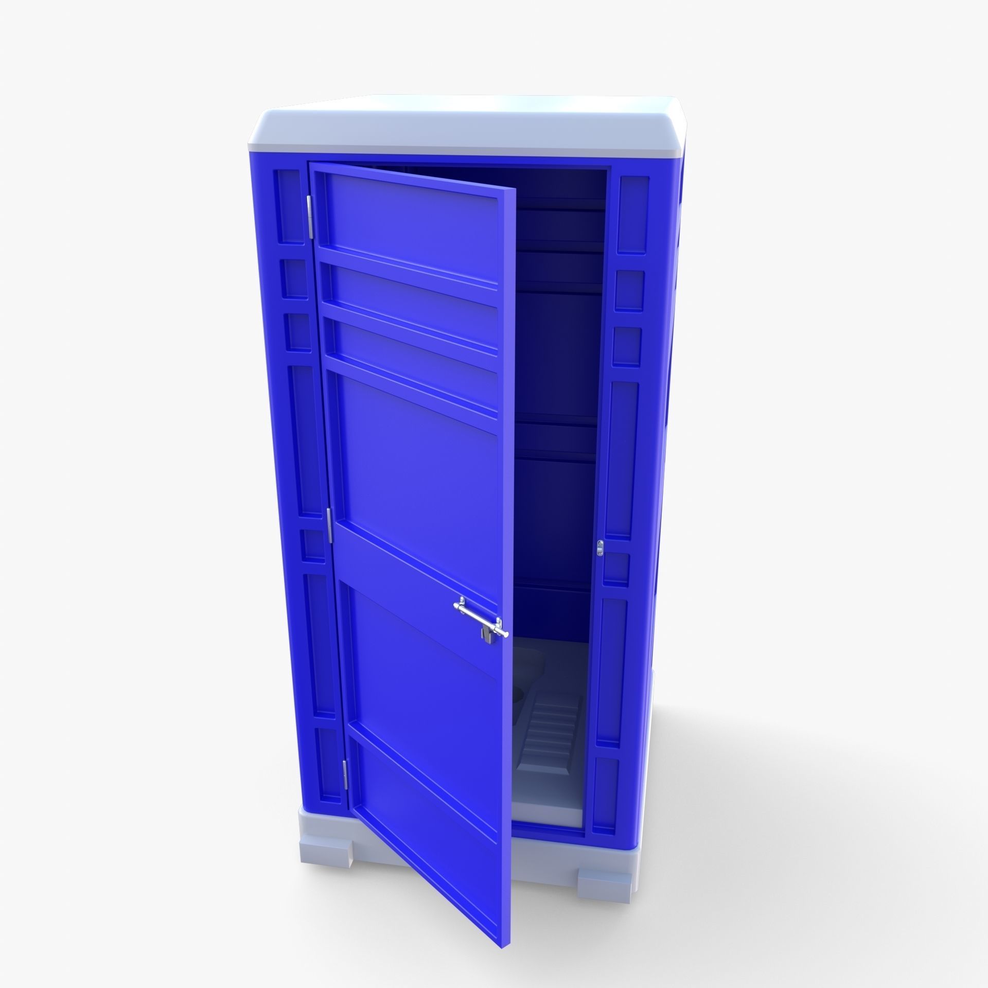 Portable toilet v1 3D model_4