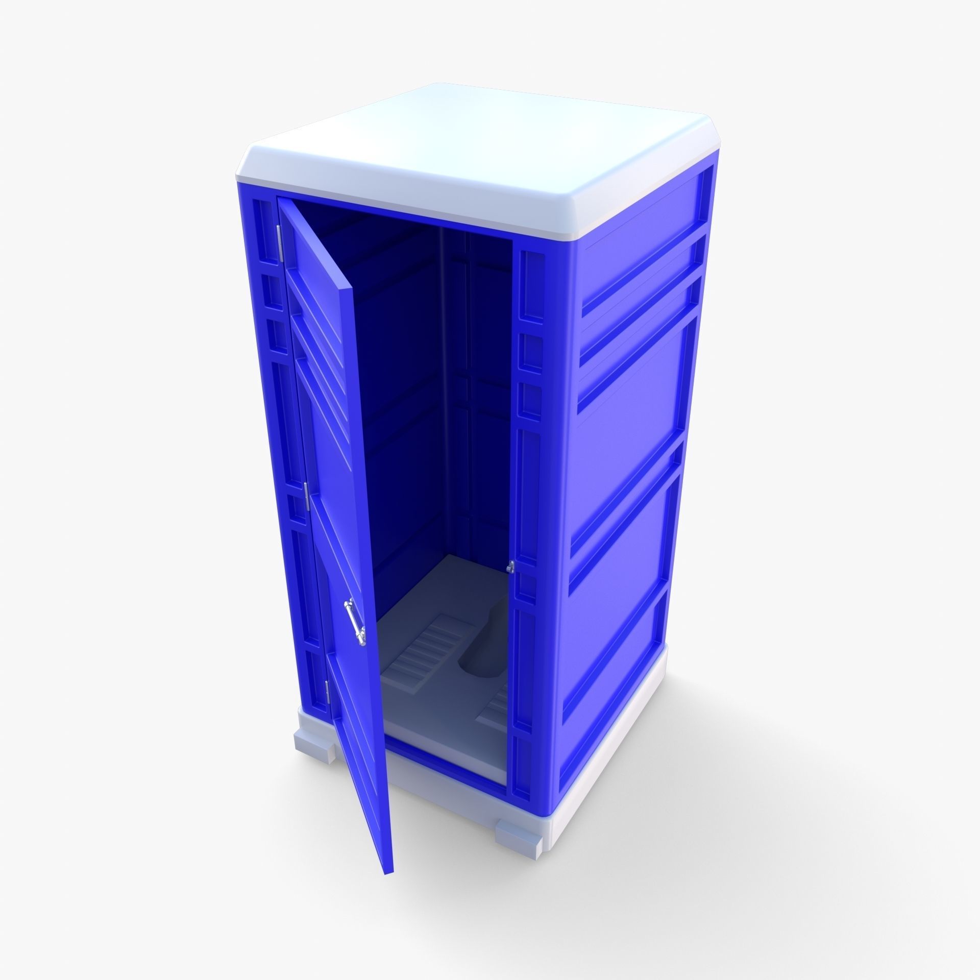 Portable toilet v1 3D model_5