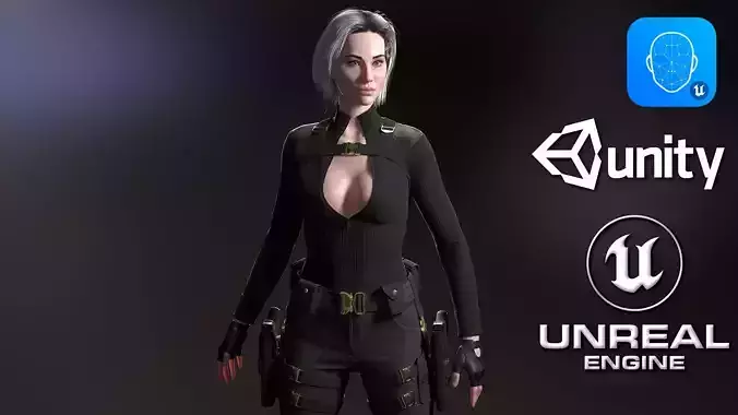 Spy Girl - Game Ready