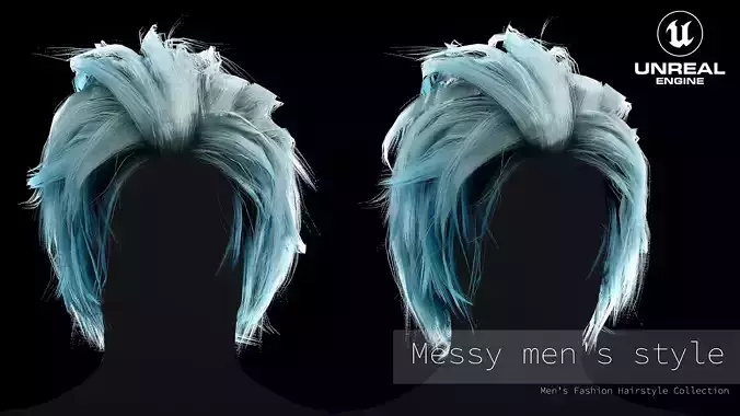 Realtime Hair - Messy men style