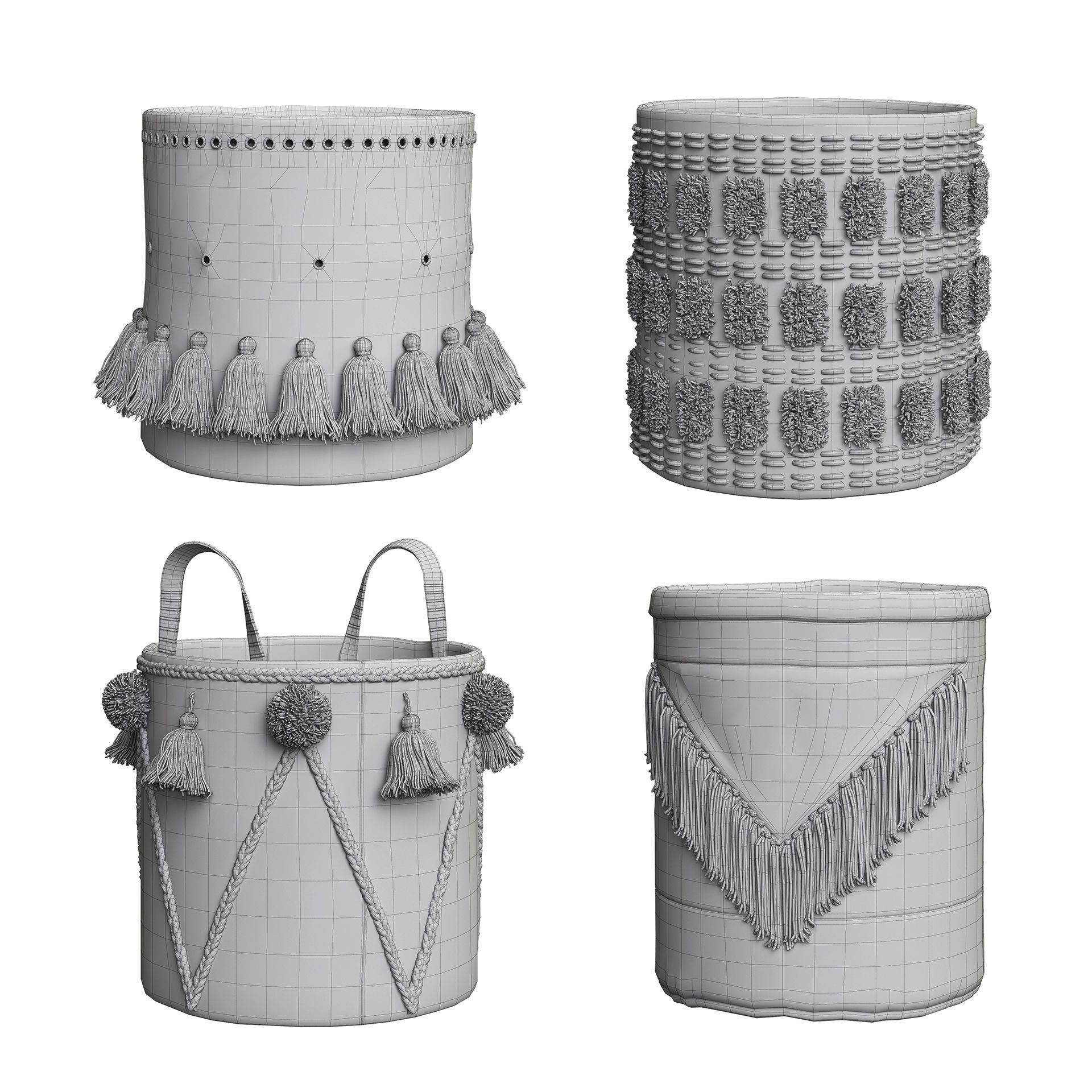 Baskets Set 14 3D model_6