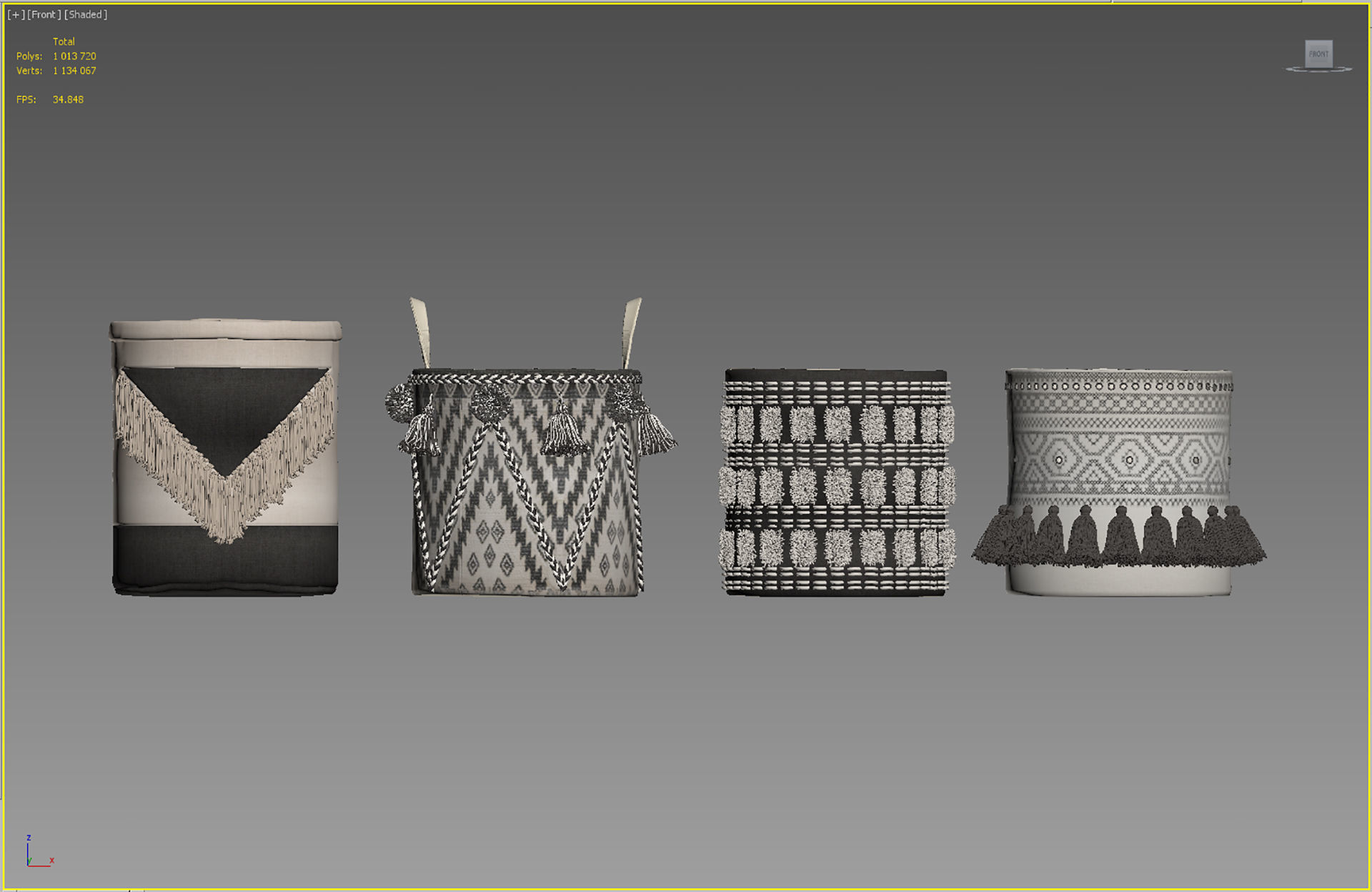 Baskets Set 14 3D model_5