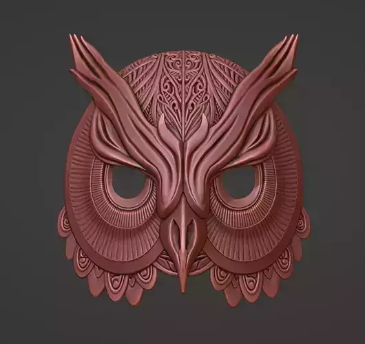 Owl Mask 3d printable 3D print model