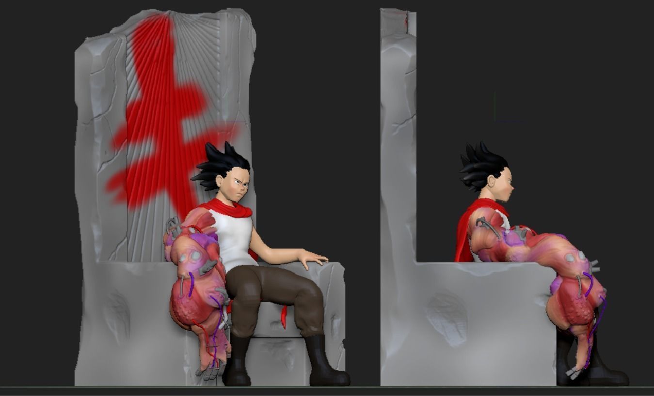 fan art Tetsuo from Akira 3D print model_1