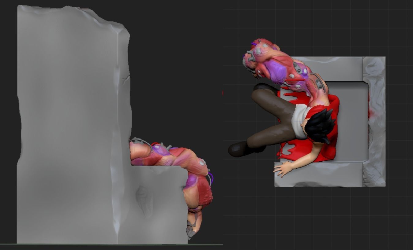 fan art Tetsuo from Akira 3D print model_2