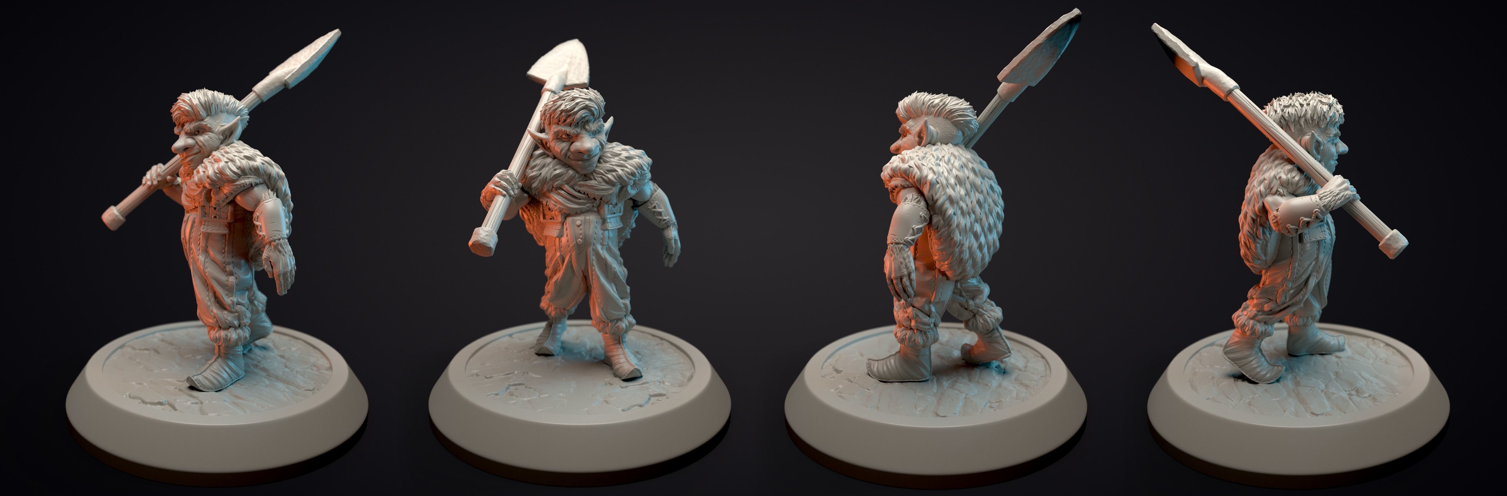 Gnome digger  3D print model_2
