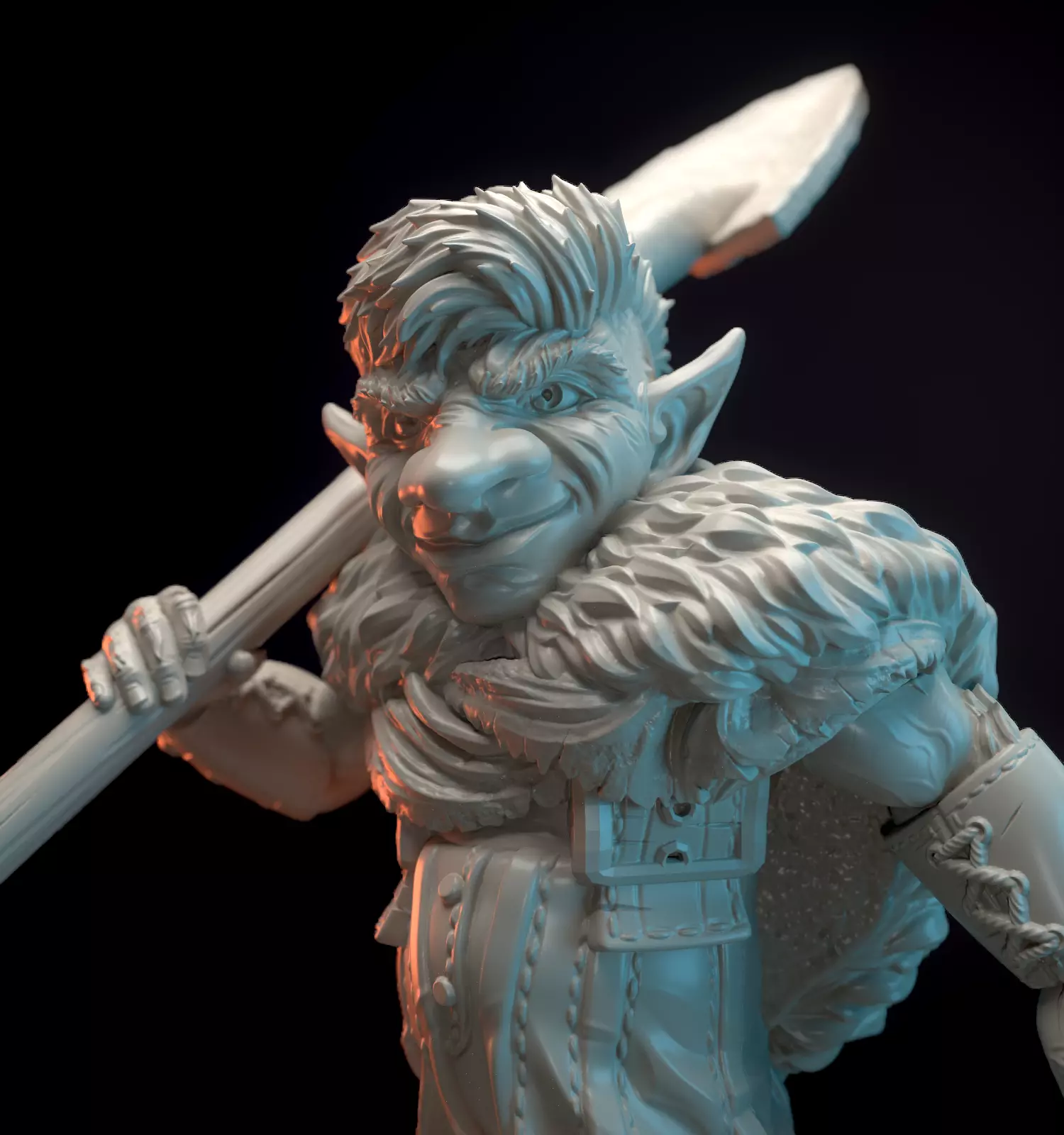 Gnome digger  3D print model_0