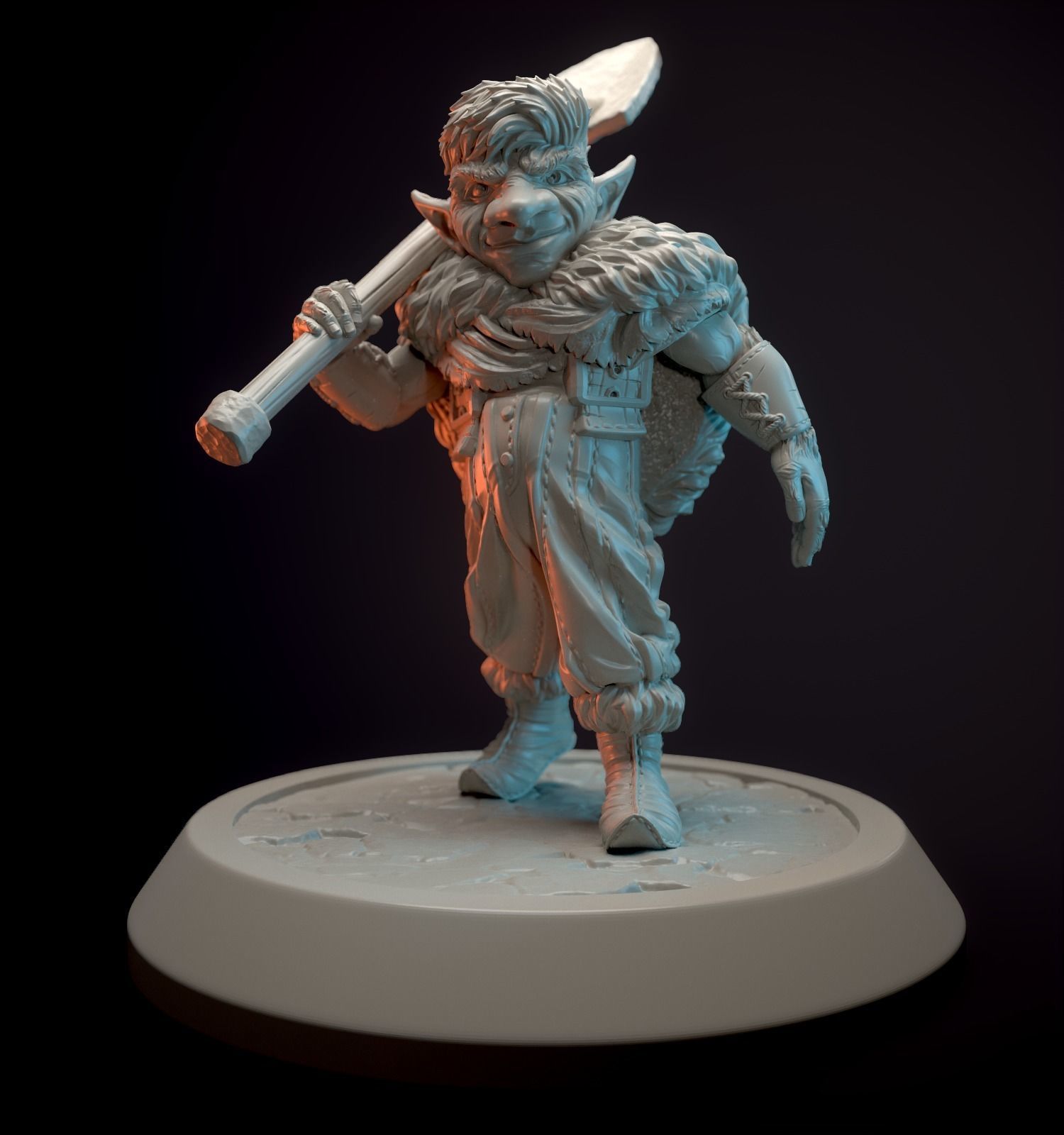 Gnome digger  3D print model_1