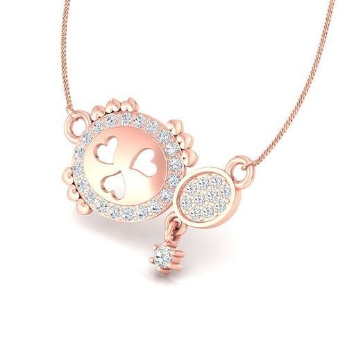 Pendant Casual child girl 3D print model